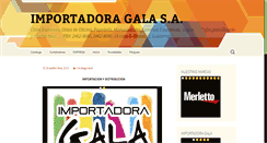 Desktop Screenshot of importadoragala.com