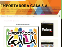 Tablet Screenshot of importadoragala.com